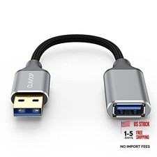 Short USB Extension Cable 6 inch, USB A 3.0 Extender Male to 0.5FT 1 Pack