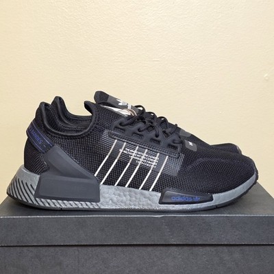 Adidas NMD R1 V2 Black White Grey Shoes HQ6628 Men's Size 12.5