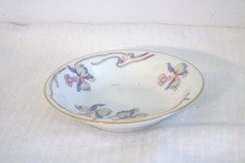 TAMES CHINA BOHEMIA CERAMIC CZECHOSLOVAKIA ORCHID IRIS Dessert Bowls Set of 2