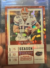 2017 Panini Contenders Draft Picks - Season Ticket #93 Tim Tebow Cracked Ice /23
