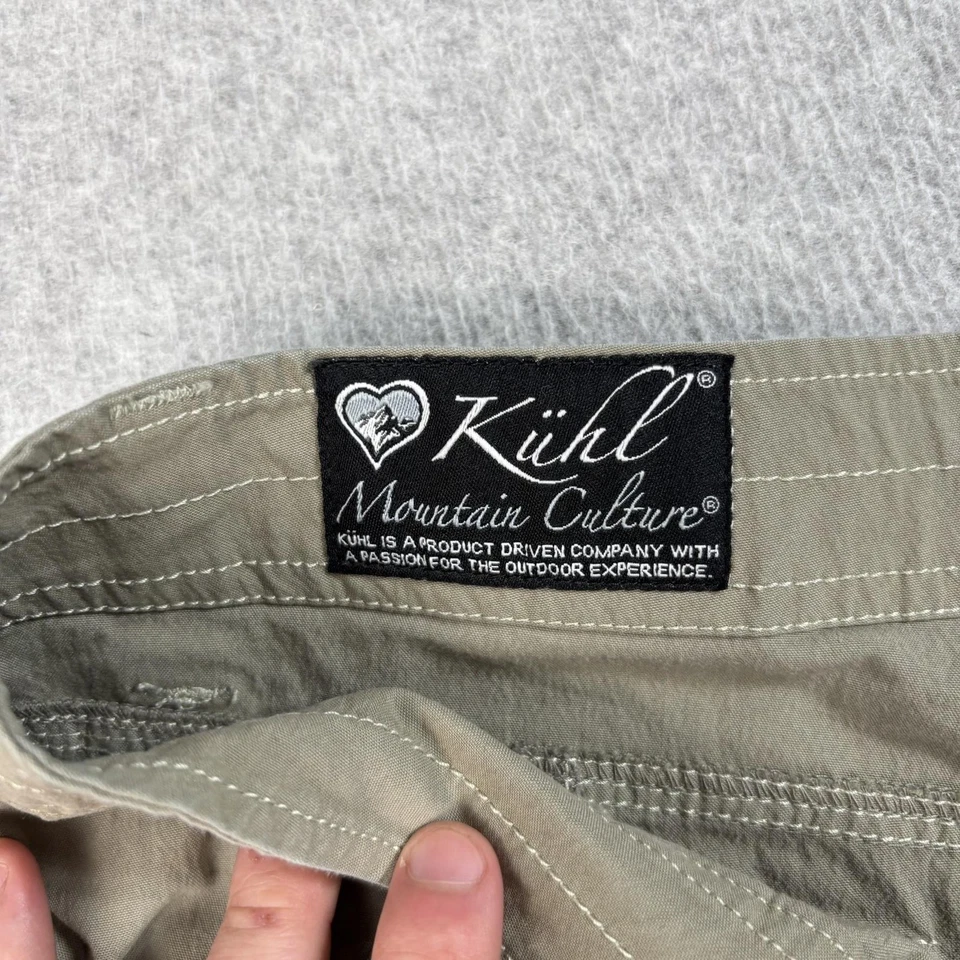 Falda Kuhl Mujer 10 Caqui Verde Senderismo Línea A Bolsillos Viaje Exterior Camping Foto 3 de 4