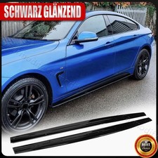 Glanz Schwarz Schweller Seitenschweller Side Skirts Ansätze Für BMW F32 F33 F36