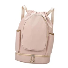 Tennis Backpack Drawstring Handbag Portable Waterproof Organizer Decor Creative