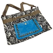 Focus Baby Vegan Leather  Canvas Hobo bag NWOT