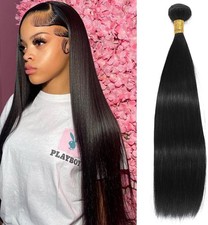 Brazilian Straight Human Hair Extensions 12A Unprocessed 30   1 Pack
