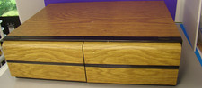 VHS VCR Tape Holder 2 Drawer Cabinet Storage Case Holds 20 Unbranded Vintage