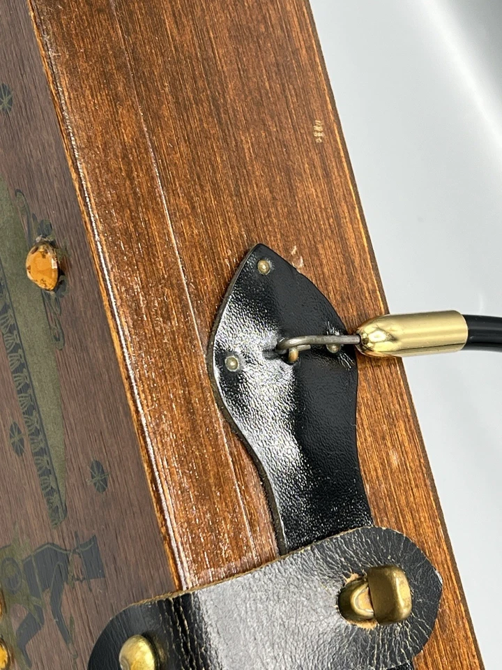 Vintage Anos 60 Madeira Enid Collins Of Texas Caixa Bolsa de Mão Carruagem Comércio 1962 Cavalo - Imagem 3 de 4