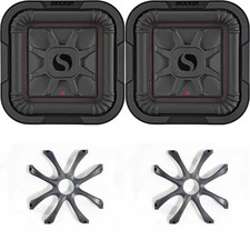 Kicker (2) 46L7T82 L7T L7-Thin 8-Inch (20cm) Subwoofer, Dual Voice Coil, 2-Oh...