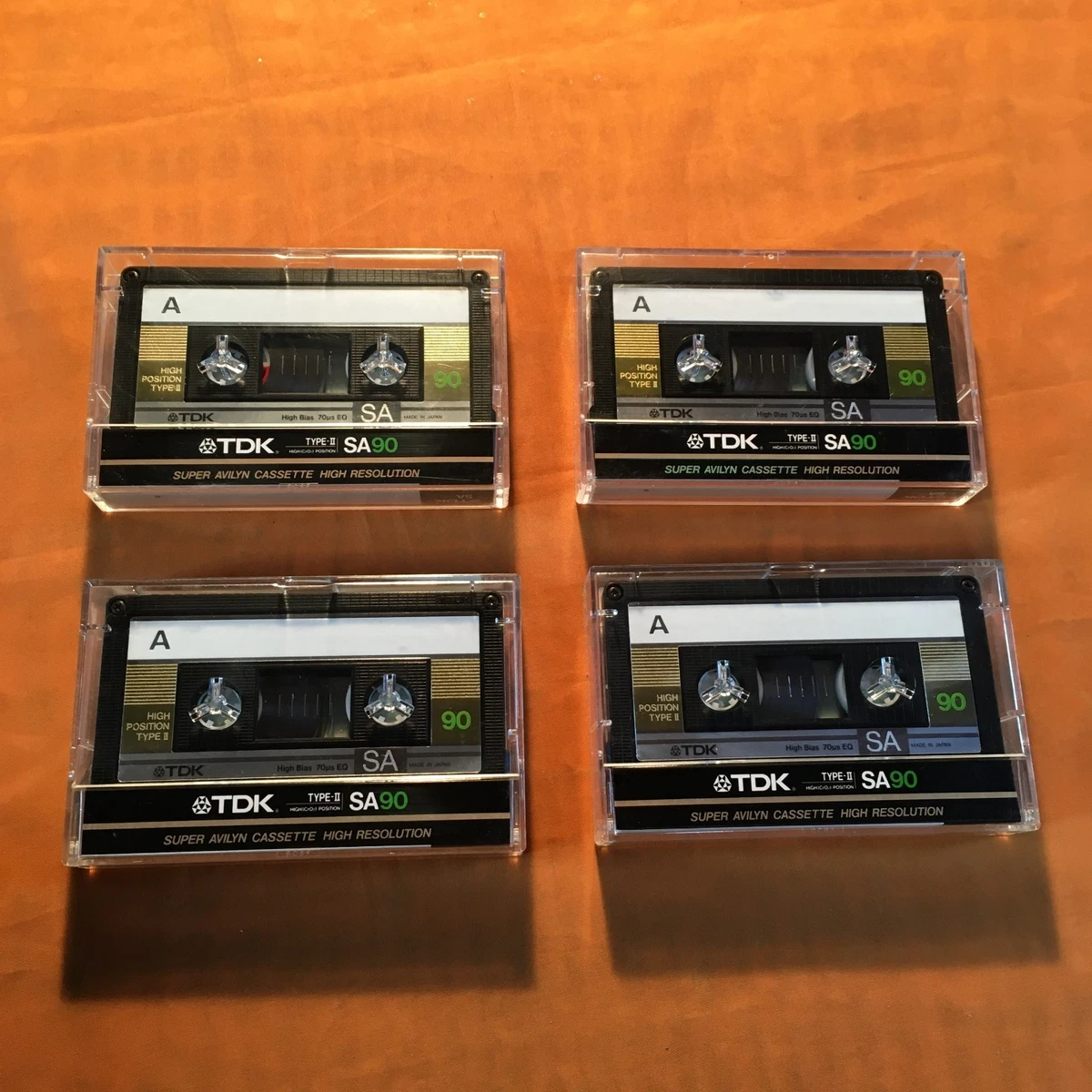 Lot de 4 cassettes audio neuves TDK Sony SKC 90 (Neuf (Voir description