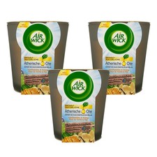 Air Wick Blütenzauber Duftkerze Vanilleblüte & Honig - 3er Pack je 105g