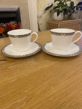 2 Cups & Saucers. St Michael. Felsham, Fine Bone China