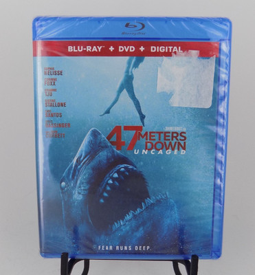 NEW and SEALED 47m Down: Uncaged on Blu-ray & DVD! FREE SHIPPING!