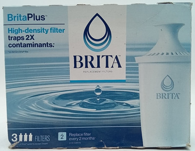 Brita Plus High Density Replacement Filters Cartridges BritaPlus 3 Pack