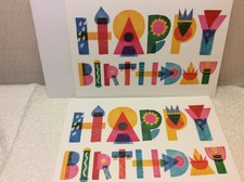 BIRTHDAY GREETING CARDS New w/envelopes "HAPPY BIRTHDAY this day can't be"