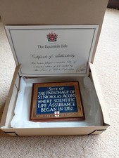 The Scientific Life Assurance Plaque, Alec Peever, New, Boxed
