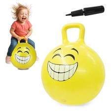 Jamara 460457 - Bouncy Ball Smile Yellow 450 mm - Promotes Balance and Motor Ski