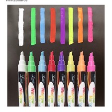 Le Color Window Marker Set 8 Pack Dry Erase Board Liquid Chalk Glass Craft New