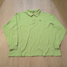 Lacoste Men XXL Size 8 Polo Shirt Green Gator Croc Logo Golf Old Money Tennis
