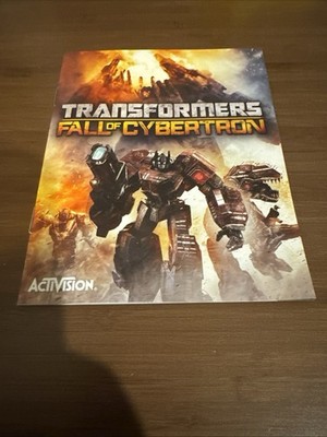 Transformers Fall of Cybertron - PS3 - Manual Only **NO GAME!