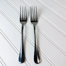 Cuisinart ANNAPOLIS Stainless 18/10 Flatware Dinner Forks - 8” - Set Of 2