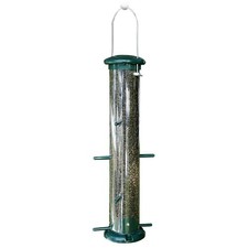 NATUBE9 Audubon Plastic 8 Port Thistle Finch Feeder, Green, 15-Inch