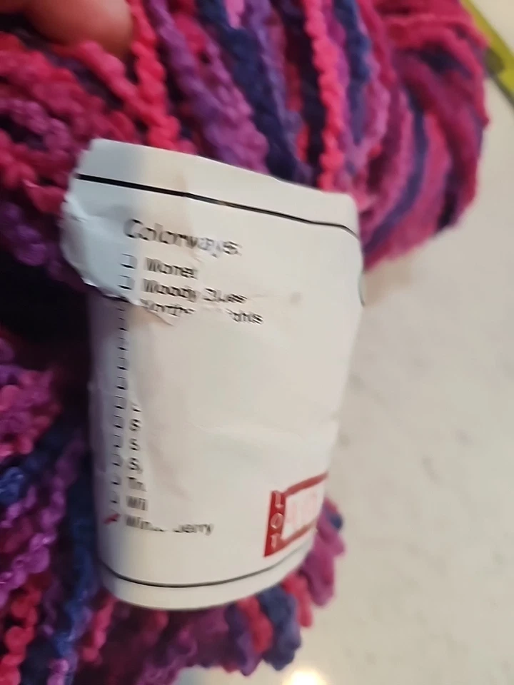 Cherry Tree Hill Yarn Winterberry Merino Boucle Pink Slate Blue Purple  8 Oz - Image 3 of 4