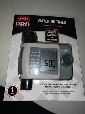 New Orbit Pro Contractor Grade 1-Port Programmable Watering Timer Free Shipping