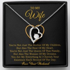 To My Wife Necklace, Gift For Wife, Anniversary Gift For Wife, Necklace For Wife