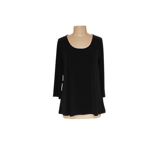 Susan Graver schwarze Polyesterbluse - Damen M