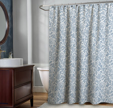 William Morris Pure Thistle Shower Curtain 4   Vintage Botanical Bathroom Decor