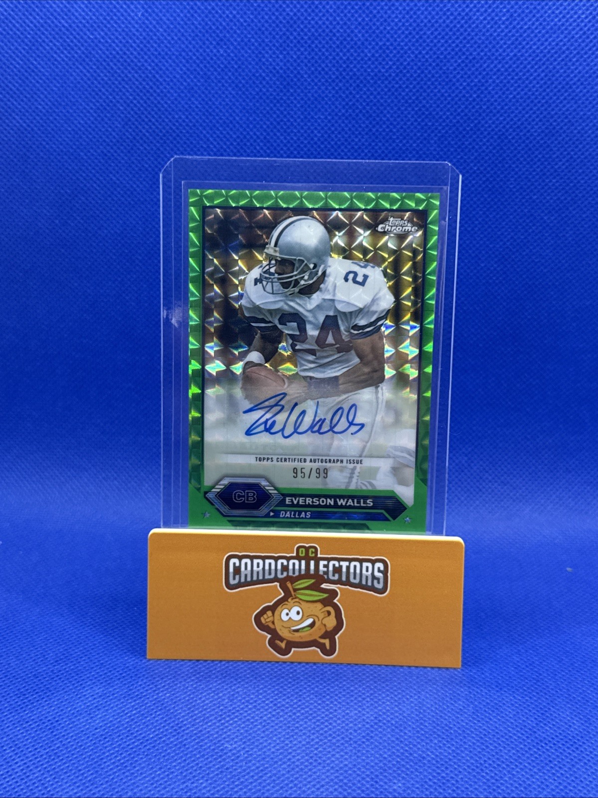 2023 Topps Composite - Topps Chrome Autographs Everson Walls #TCA-EW Green /99