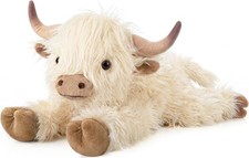 25"  4.5 Pounds Highland Cow Weighted Stuffed Animals for Kid Adult, Microwavab