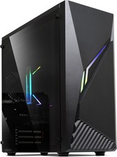 Gaming PC Case RGB Strip, Tempered Glass, ATX/MATX, 120mm Fan Included