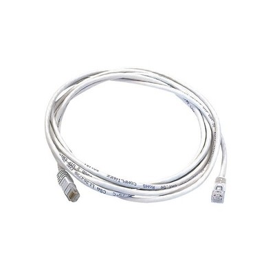 MONOPRICE 3442 Patch Cord,Cat 6,Booted,White,10 ft. 5VZP6