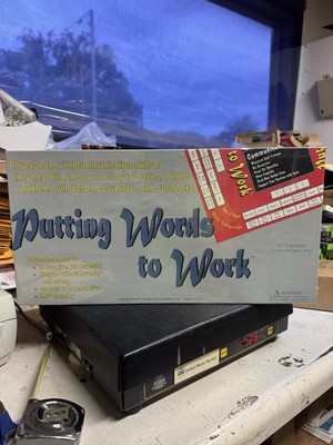 Rare Franklin Learning Systems Board Game Putting Words To Work Educational 1997