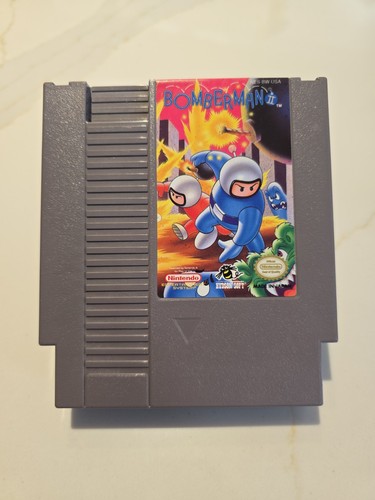 Bomberman II 2 (Nintendo NES, 1993) Authentic - Game & Protector,Tested - Clean!