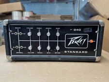 VINTAGE 1970's PEAVEY 240 STANDARD 240w SOLID STATE MP HEAD GUITAR BASS PA