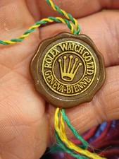 OEM Rolex 90s Hang Tag Big Crown Hologram Swiss Officially Certified Chronometer