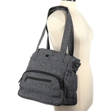 LUG Windjammer Crossbody weekender bag Gray/Black