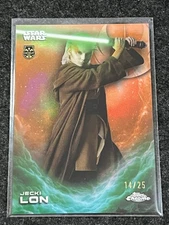 2025 Topps Chrome Star Wars Costco Rebel Orange Refractor #CE28 Jecki Lon SN /25