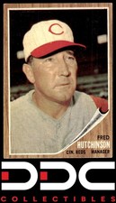1962 Topps #172 Fred Hutchinson Reds Very Good