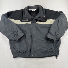 Vintage Columbia Bugaboo Interchange Jacket Mens XL Gray Windbreaker 90s