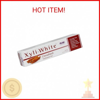 NOW Foods Solutions, Xyliwhite  Toothpaste Gel, Cinnafresh 6.4 Oz