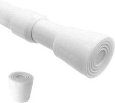 Spring Tension Curtain Rods 28-43in Spring Load Adjustable Expandable