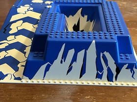 LEGO Raised Base Plate 2552 Blue & White Ice Station Odyssey #6983 Ramp