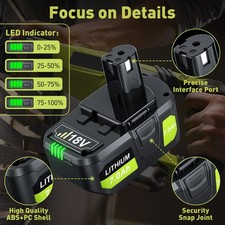 1~4x 18V 8Ah For Ryobi P108 Li-Ion Battery ONE Plus P107 PBP005 PBP004 / Charger — image 2