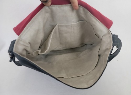 New Handmade Shoulder Cotton Grey Bag Free Ship - Picture 5 of 5