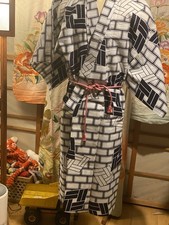 Kimono Hand Made From Kimono Shop In Japan. Used. Heavy Weight Cotton Yukata