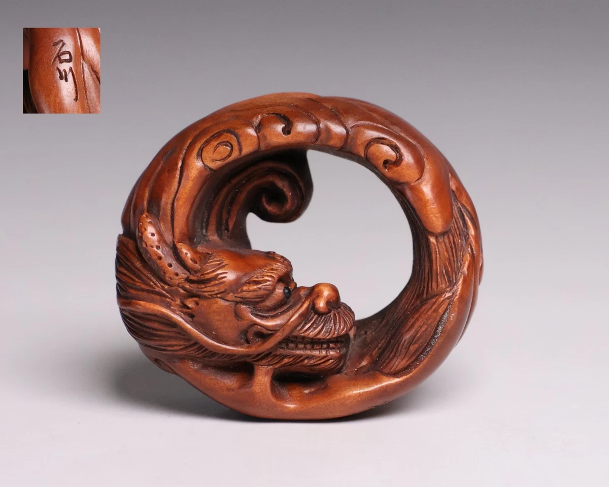 Preços baixos em Wooden Vintage Original Pós - 1940 Netsuke do