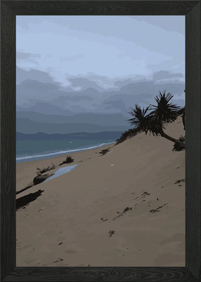 Double Island Point Blow Framed Wall Art Poster Canvas Print Picture